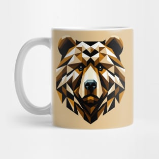 Abstract Geometric Grizzly Bear - Color Design Mug